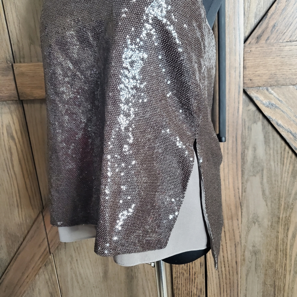 LAST CHANCE Diane von Furstenberg Sequin Layered Tank Top - Picture 3 of 4